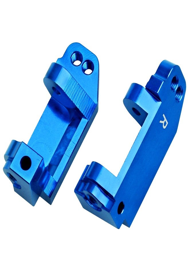 CrazyHobby Aluminum Front Steering Blocks & Caster Blocks Kit with Ball Bearings Upgrades Parts for 1/10 Traxxas Slash 2WD Stampede Rustler VXL, Replace 3632 3736 (Blue) - Image 4